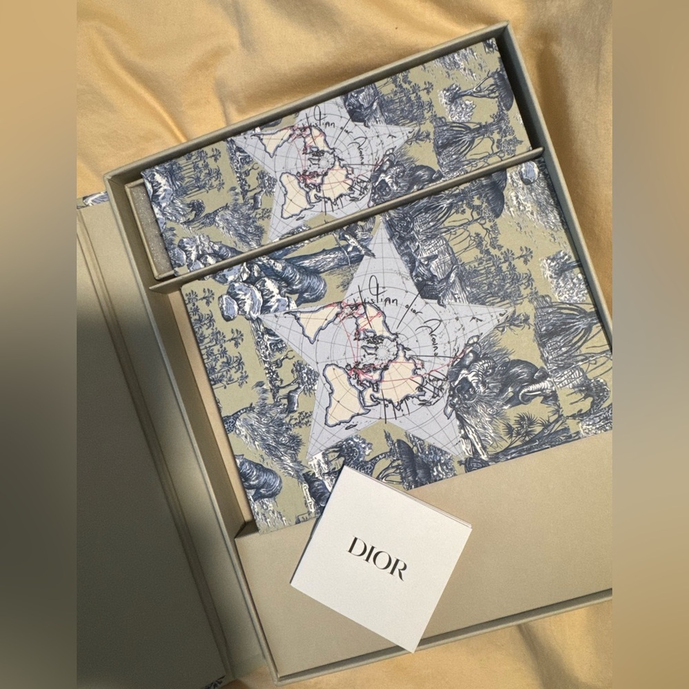 Dior Blue and Cream Women's Accessory Set